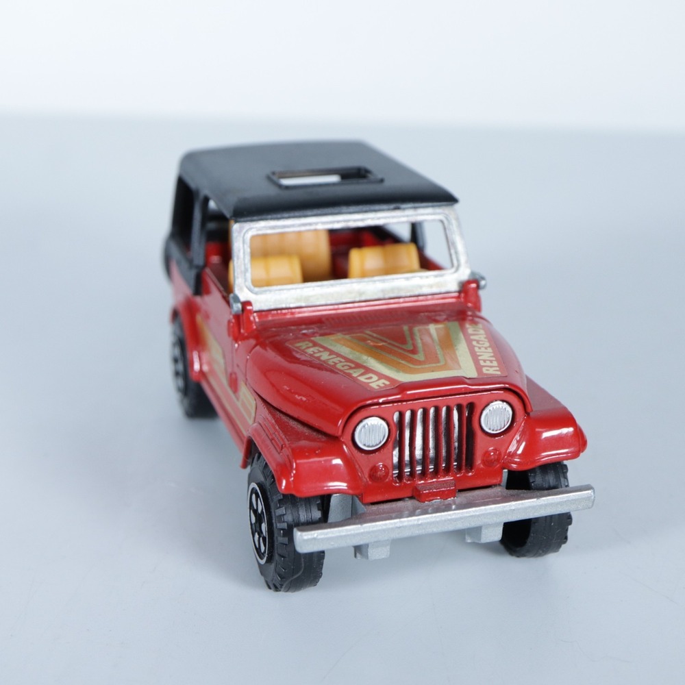 Majorette Jeep Renegade 326 1/32 Made in France Red Removeable Top